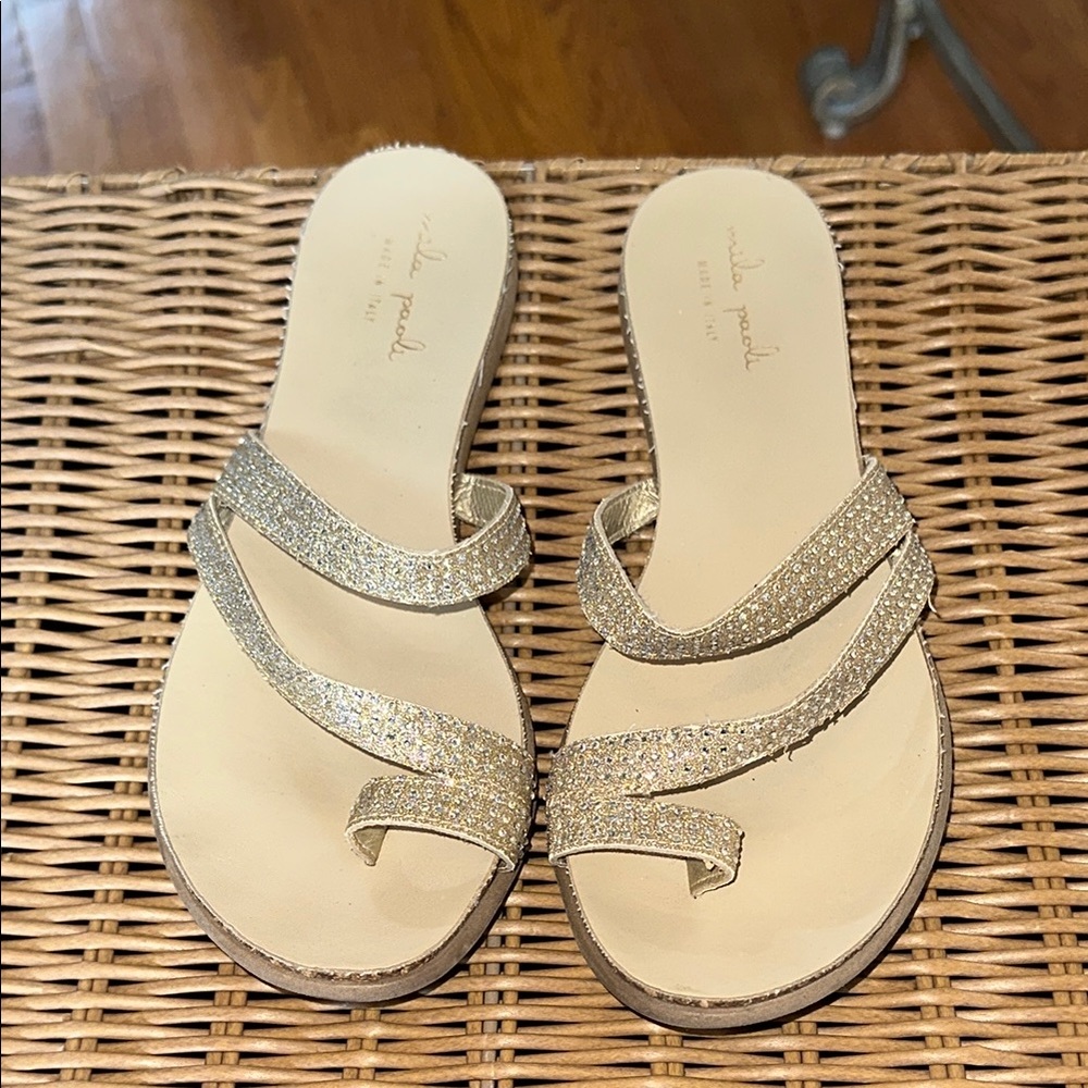 Elegant Silver Strappy Sandals
